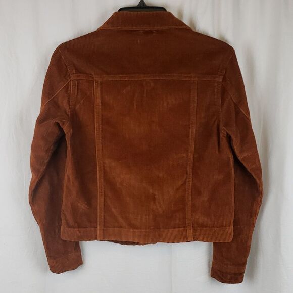 New Look Women's 2 Burnt Orange Suede Jacket - Picture 6 of 8